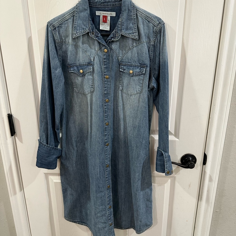 Stetson denim dress size large